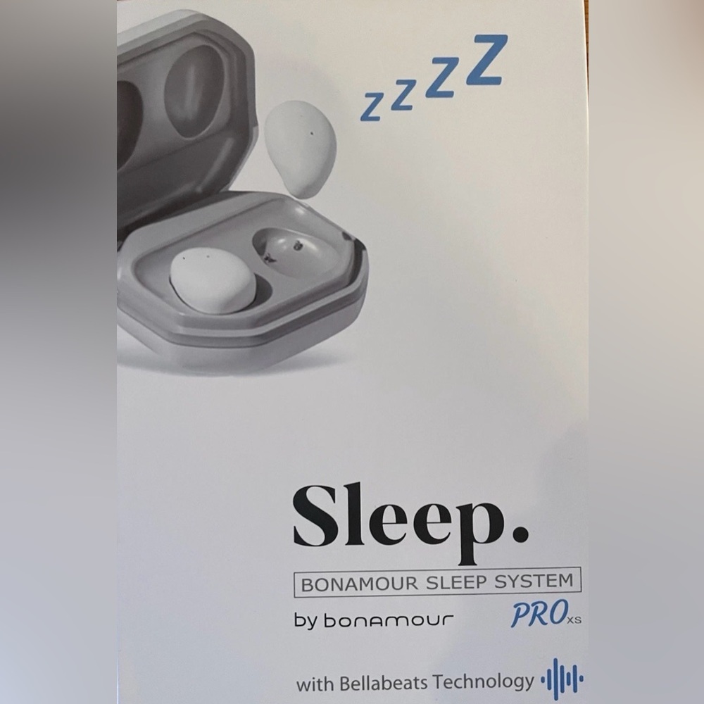 BonAmour Pro Sleep System Smart Earbuds - White New Open the Box